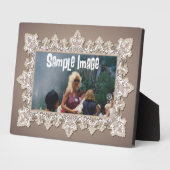 kantkunst plaque fotoplaat (Zijkant)