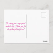 Kantlint Gelukkige Moederdag Briefkaart (Achterkant)