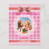 Kantlint Happy Moederdag Briefkaart (Voorkant)