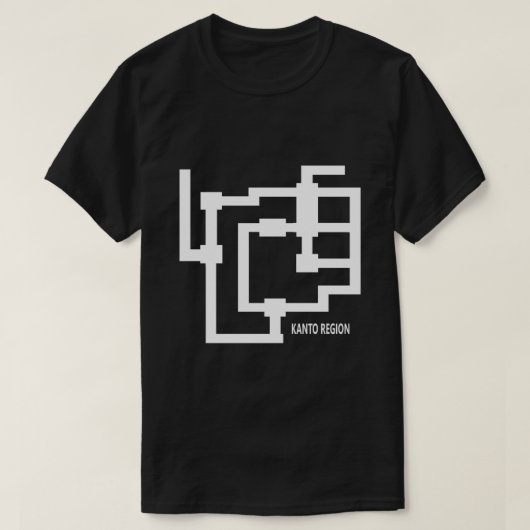 Kanto Region Map .png T-shirt (Design voorkant)