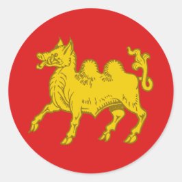 Kanton Attilium Populace Badge Ronde Sticker