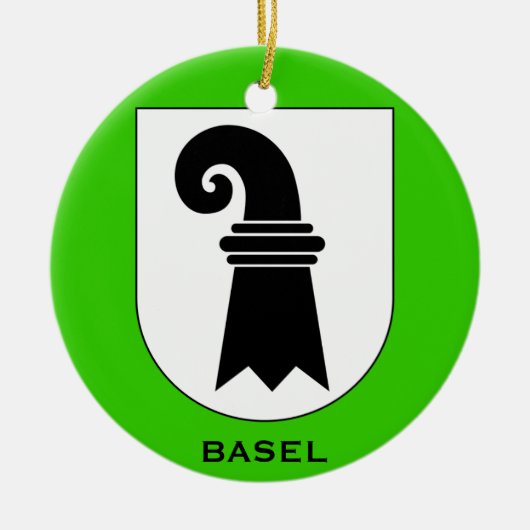 Kanton Basel* Kerstornament Keramisch Ornament (Voorkant)
