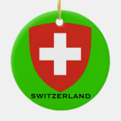 Kanton Basel* Kerstornament Keramisch Ornament (Achterkant)