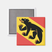 Kanton Bern vlag Zwitserland symbool Magneet (Voorkant / Achterkant)