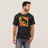 Kanton Bern vlag Zwitserland symbool T-shirt (Voorkant volledig)