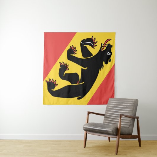 Kanton Bern vlag Zwitserland symbool Wandkleed (In Situ (horizontaal))