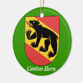 Kanton Bern* Zwitserland kerstversient Keramisch Ornament (Links)