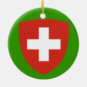 Kanton Bern* Zwitserland kerstversient Keramisch Ornament (Achterkant)