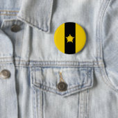 Kanton Chemin Noir Populace Badge Ronde Button 5,7 Cm (In situ)
