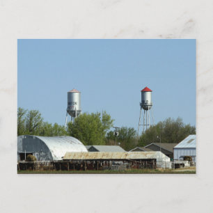 Kanton, Kansas, Hot and Cold Water Towers Briefkaart