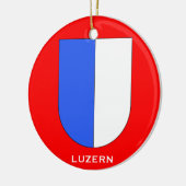 Kanton Lucerne* Kerstornament Keramisch Ornament (Links)