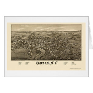 Kanton, NY Panoramic Map - 1885