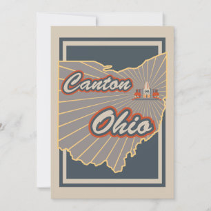 Kanton Ohio Art Print - Travel Artwork v2