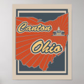 Kanton Ohio Art Print - Travel Poster (Voorkant)
