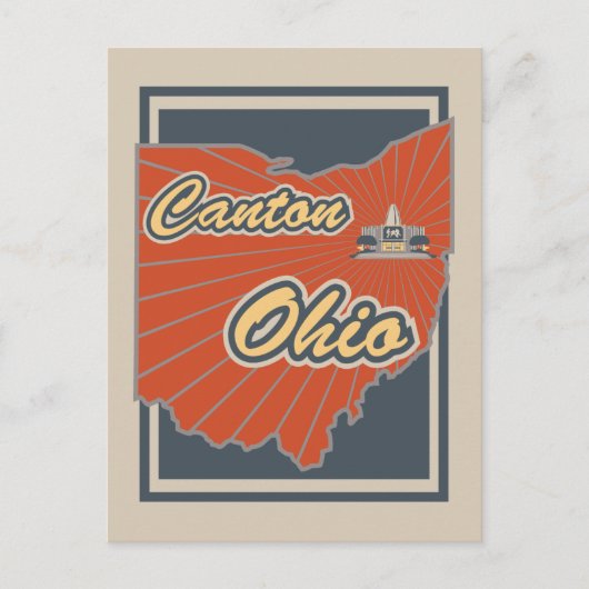 Kanton Ohio Briefkaart - Travel Briefkaart (Voorkant)