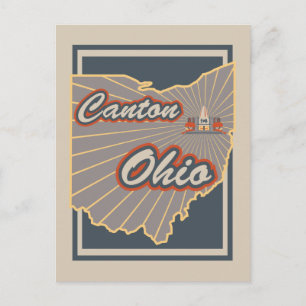 Kanton Ohio Briefkaart - Travel Briefkaart v2