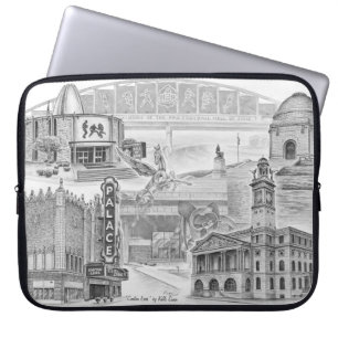 Kanton Ohio Historic Landmarks Laptop Sleeve