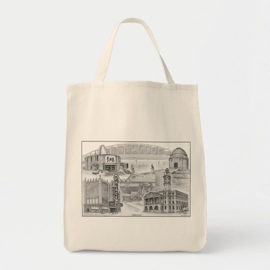 Kanton Ohio Historic Landmarks Tote Bag (Voorkant)