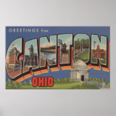 Kanton OhioLarge Letter ScenesCanton, OH 2 Poster (Voorkant)