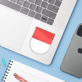 Kanton Solothurn, Zwitserland Sticker (Laptop met iPhone)