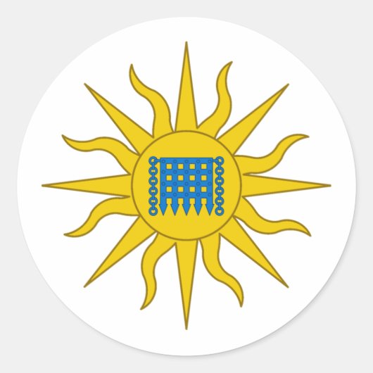 Kanton Summergate Populace Badge Ronde Sticker (Voorkant)