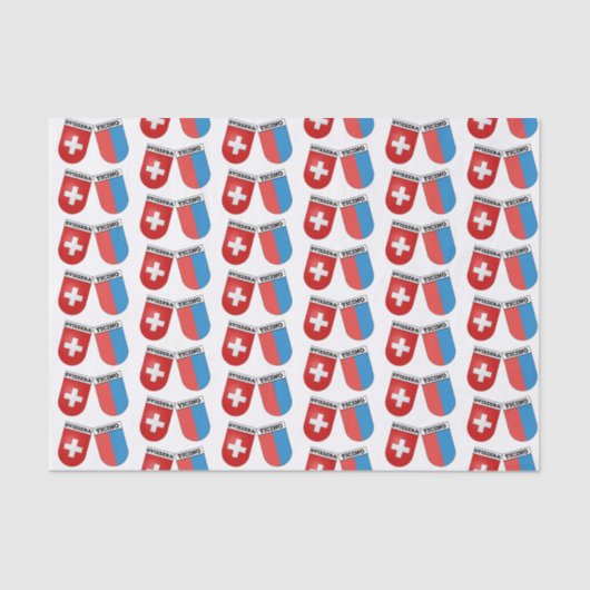 Kanton Ticino Officieel wapenschild Tissuepapier (Voorkant)