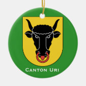Kanton Uri* Kerstornament Keramisch Ornament (Voorkant)