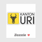 Kanton Uri logo, Zwitserland Sticker (Vel)