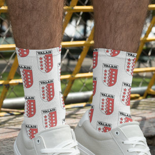 Kanton Valais-wapenschild Sokken