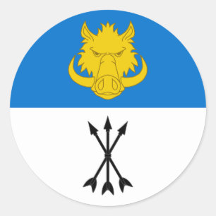 Kanton Vest Yorvik Populace Badge Ronde Sticker