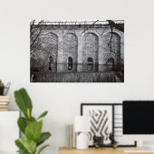 Kanton Viaduct Waterfall Poster (Thuiskantoor)