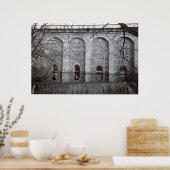 Kanton Viaduct Waterfall Poster (Keuken)