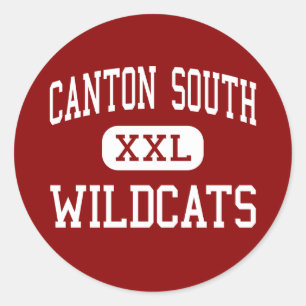 Kanton Zuid - Wildcats - Hoog - Kanton Ohio Ronde Sticker