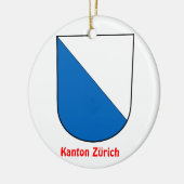 Kanton Zürich* Kerstornament Keramisch Ornament (Links)