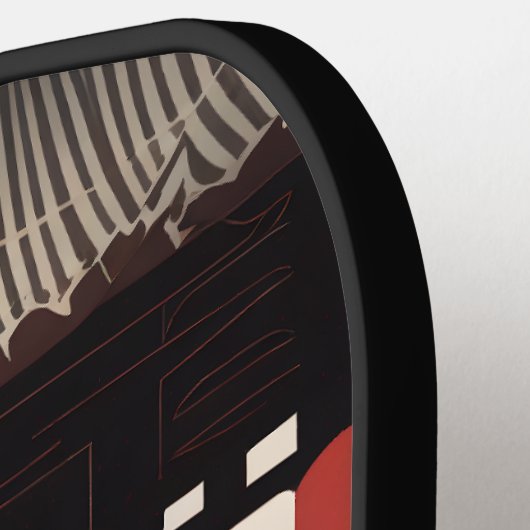 Kantonese melodische traditie #2 pickleball paddle (Links Detail)