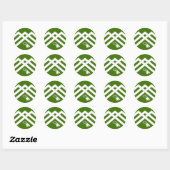 Kantonsinsigne van Misty Ridge Ronde Sticker (Vel)