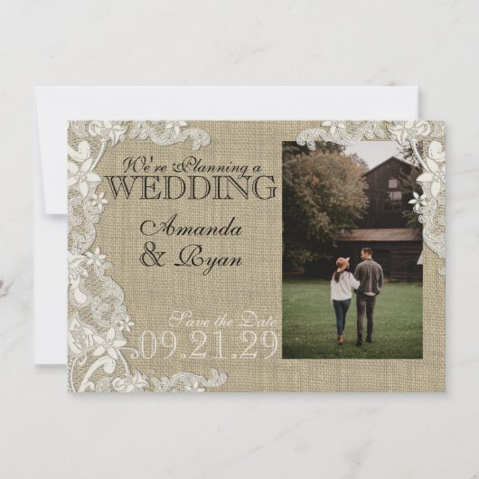 kantontwerp Sla de datum op Save The Date (Voorkant)