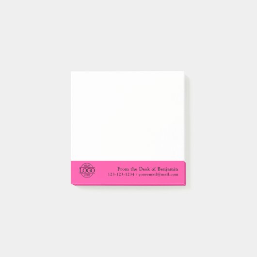 Kantoor Aangepast Modern Eenvoudig Logo Van het Bu Post-it® Notes (Voorkant)