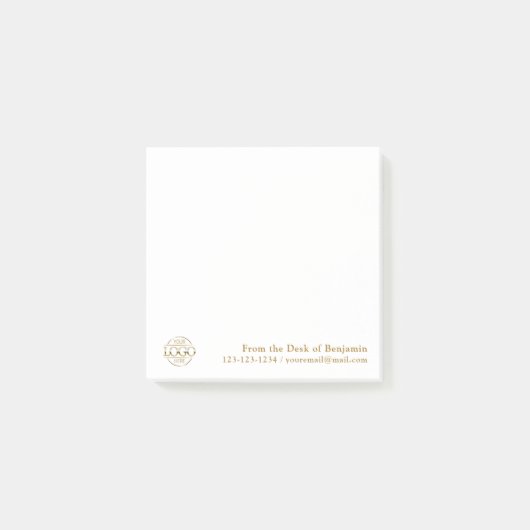 Kantoor Aangepast Modern Eenvoudig Logo Van het Bu Post-it® Notes (Voorkant)