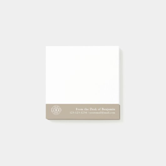 Kantoor Aangepast Modern Eenvoudig Logo Van het Bu Post-it® Notes (Voorkant)