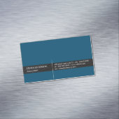 Kantoor accountant/lederen sierstrip magnetisch visitekaartje (Voorbeeld)