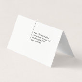 Kantoor accountant/lederen sierstrip visitekaartje (Achterkant)