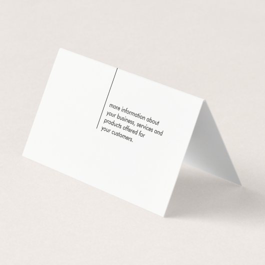 Kantoor accountant/lederen sierstrip visitekaartje (Achterkant)