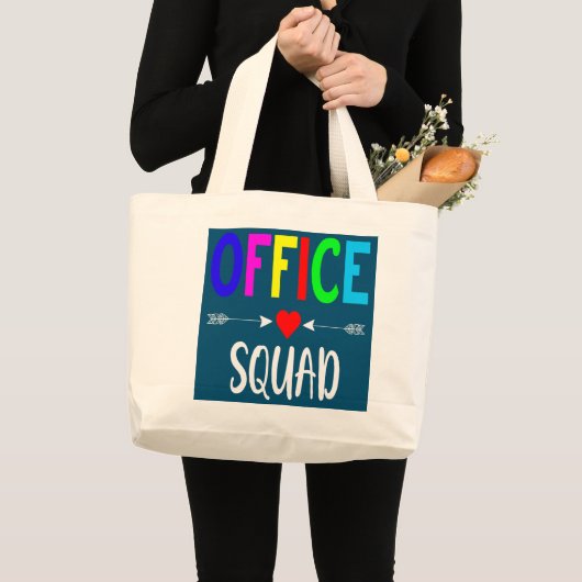 Kantoor administratieve assistent-school grote tote bag (Voorkant (product))