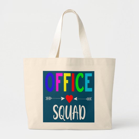 Kantoor administratieve assistent-school grote tote bag (Voorkant)