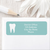 Kantoor-adreslabels voor tandartsen | Tand logo Etiket (Insitu)