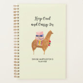 Kantoor Alpaca Llama Grappige Inspiratie Persoonli Planner (Voorkant)