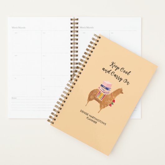 Kantoor Alpaca Llama Grappige Inspiratie Persoonli Planner (Display)