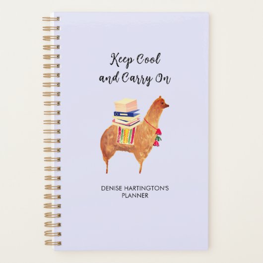Kantoor Alpaca Llama Grappige Inspiratie Persoonli Planner (Voorkant)