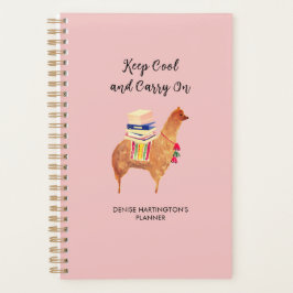 Kantoor Alpaca Llama Roze Inspirerend Persoonlijk Planner
